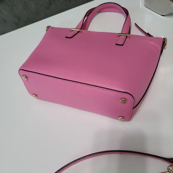 NWOT - Kate Spade Satchel w/Crossbody Strap Pink π - Picture 11 of 15